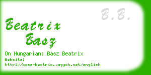 beatrix basz business card